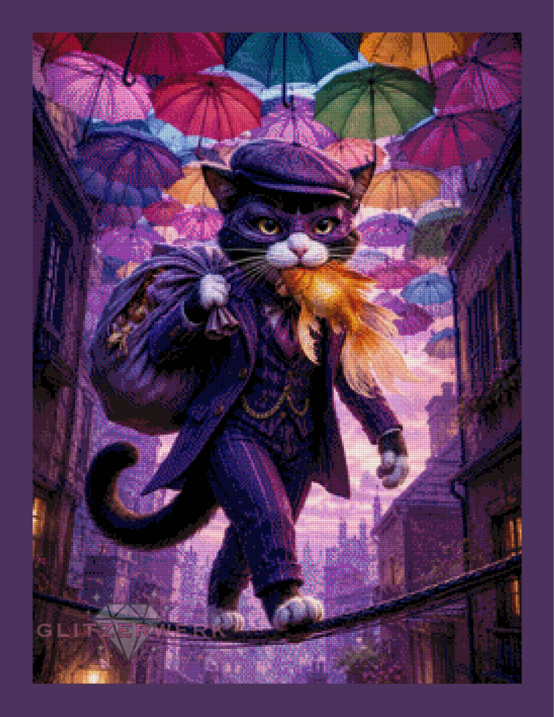 Raub-Katze by ST-Design 60x80cm 140 Farben