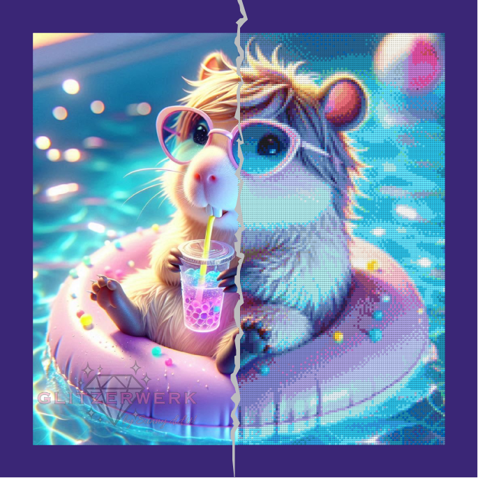 Poolparty by Lexxy.ai 50x50cm 95 Farben