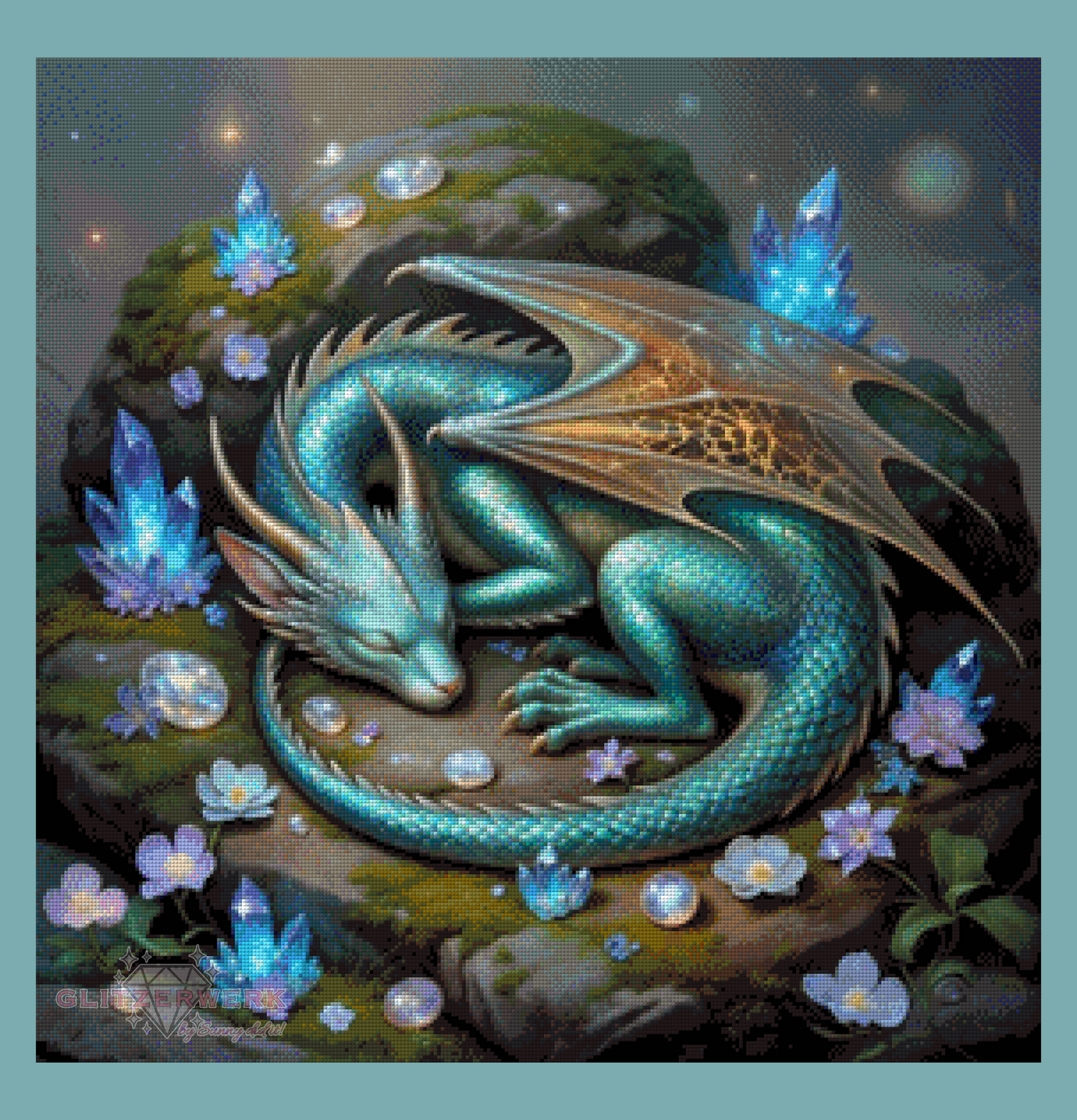 Sleeping Dragon by Marli Forst 70x70cm 125 Farben