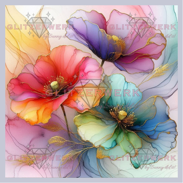 Farben der Poesie by Marli Forst 50x50cm 140 Farben