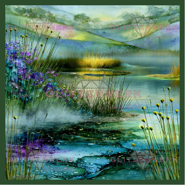 Am Ufer by Marli Forst 50x50cm 115 Farben