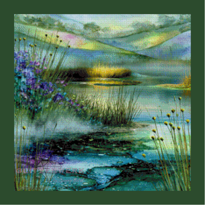 Am Ufer by Marli Forst 50x50cm 115 Farben