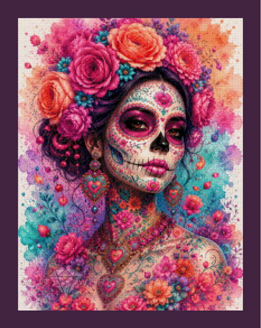 Blütenkönigin by Cre8tive Diamond Art 50x65cm 160 Farben