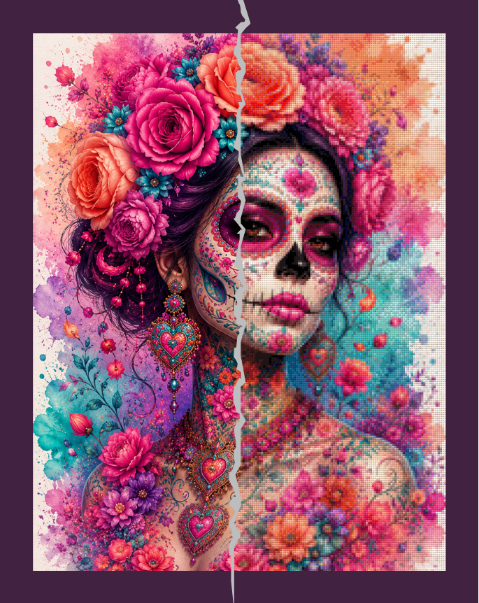 Blütenkönigin by Cre8tive Diamond Art 50x65cm 160 Farben