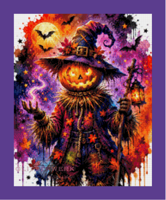 Halloween - it's me by Cre8tive Diamond Art 40x50cm 140 Farben mit 7x Sondersteinen