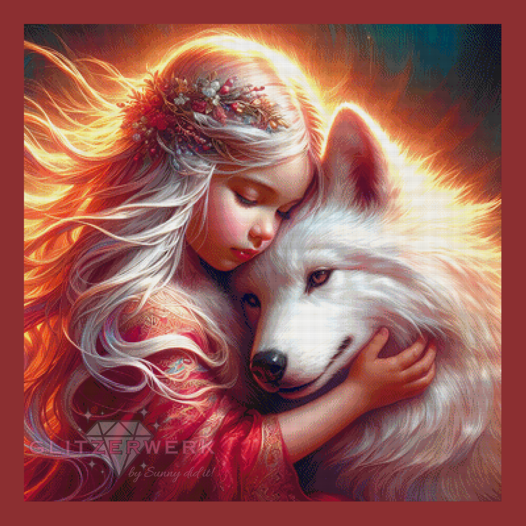 Innerer Frieden by CaroFelicia 90x90cm 220 Farben