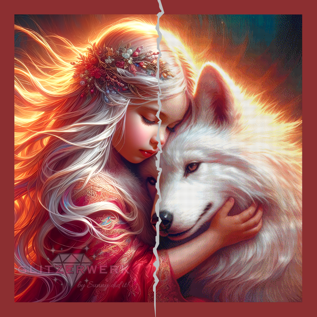 Innerer Frieden by CaroFelicia 90x90cm 220 Farben