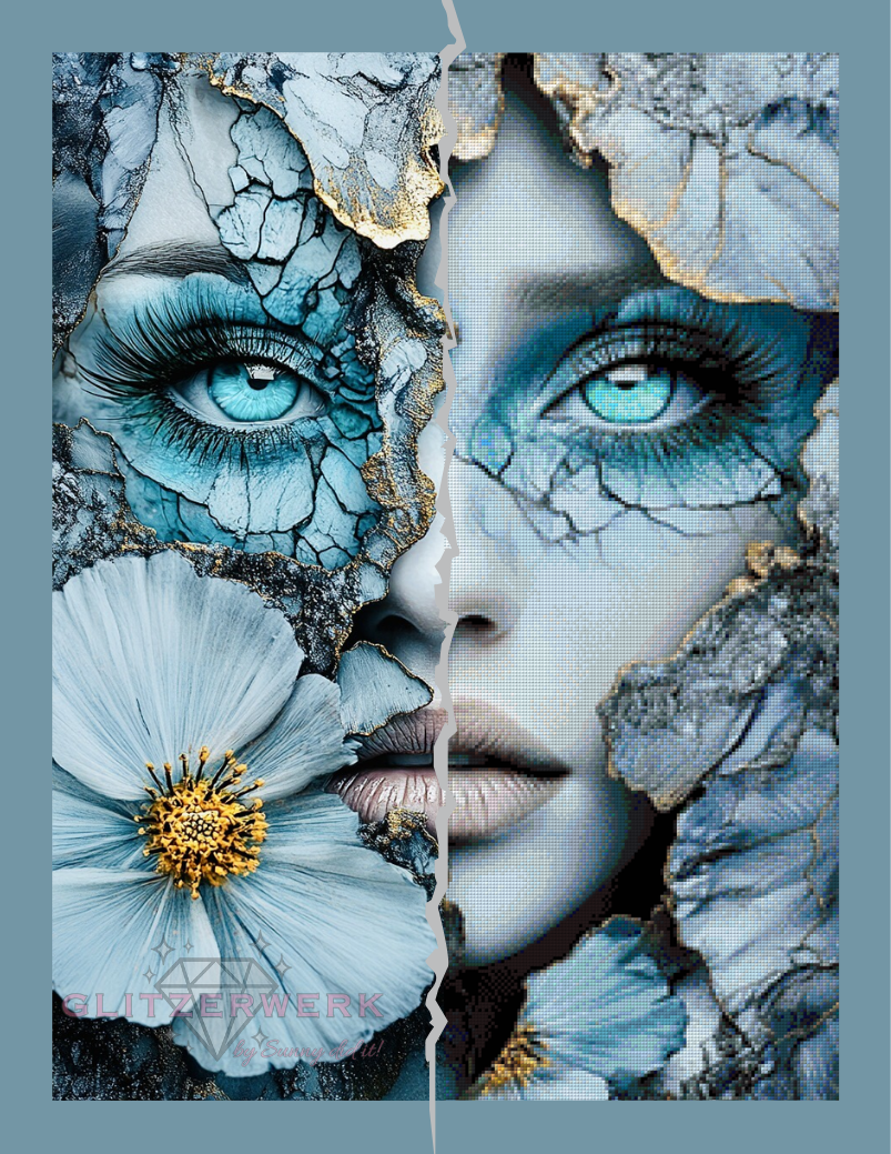 Winterseele by CaroFelicia 60x80cm 135 Farben