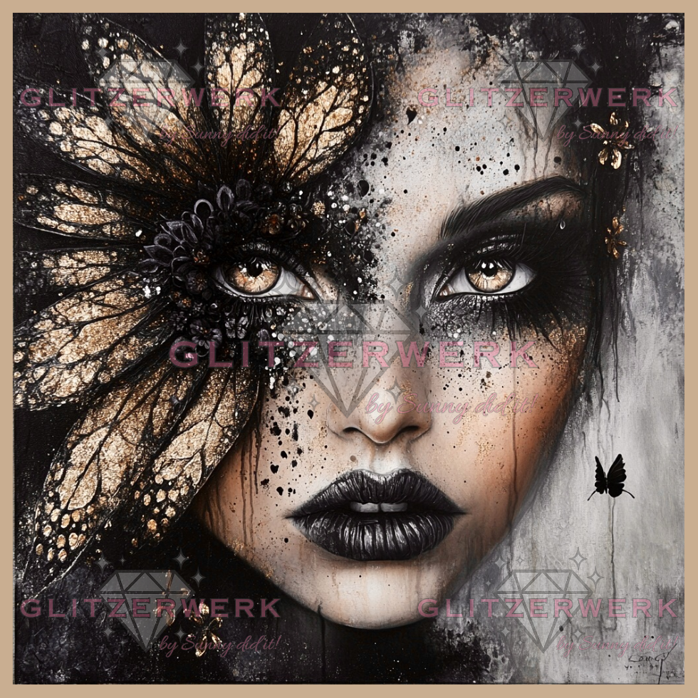 Shadow Bloom by CaroFelicia 70x70cm 75 Farben