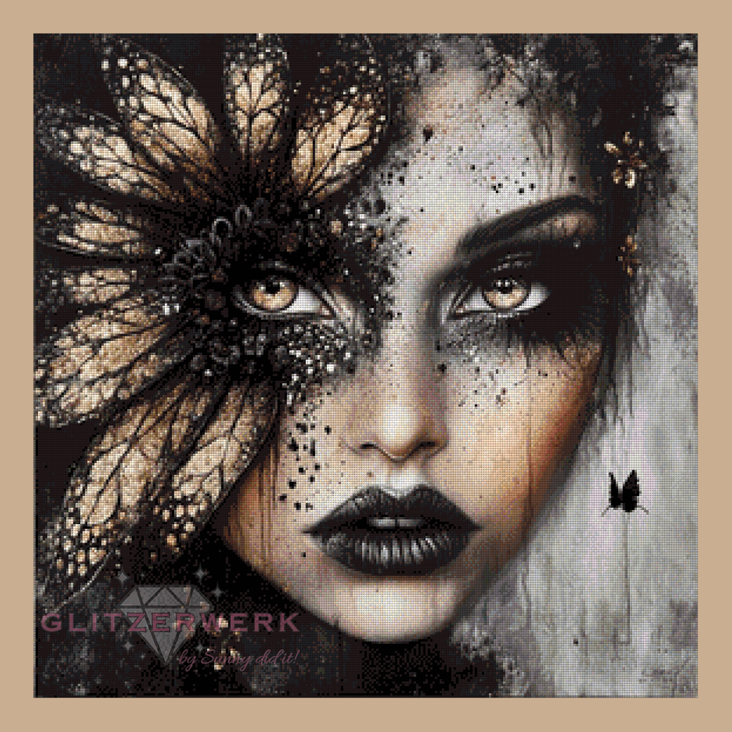 Shadow Bloom by CaroFelicia 70x70cm 75 Farben