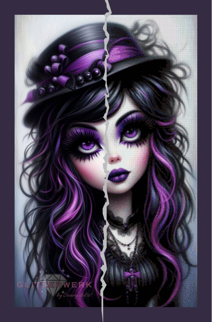 Gothic Vibes by Christa.fe KI 50x80cm 80/86 Farben