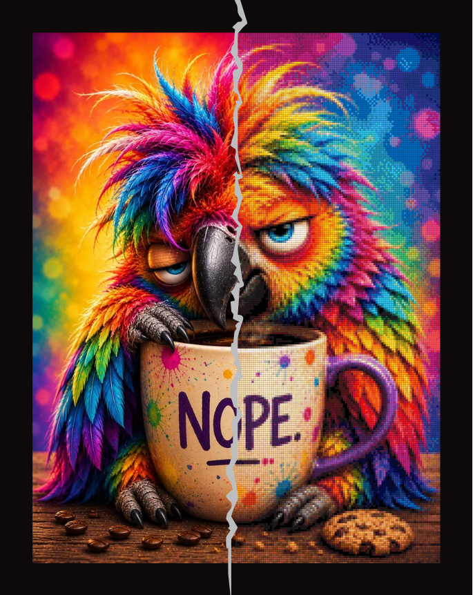 Nope by Christa.fe KI 50x65cm 135 Farben