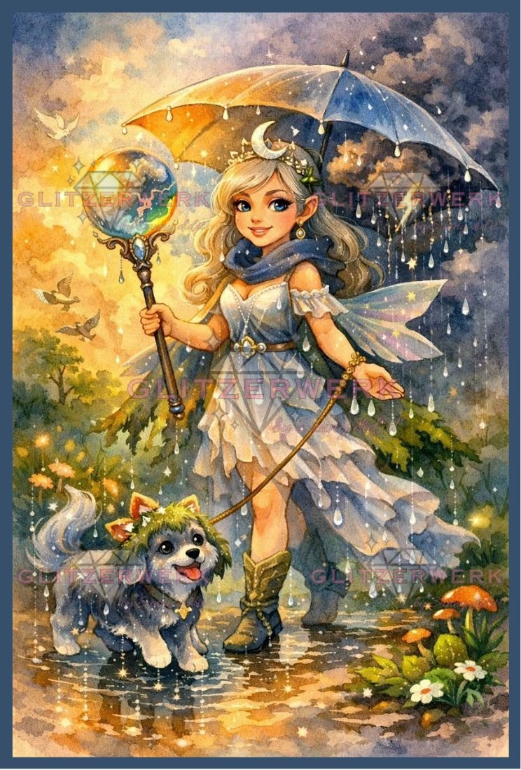 Wetterfee by Christa.fe KI 60x90cm 115 Farben