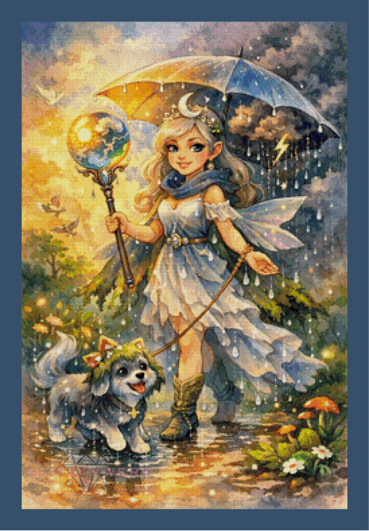 Wetterfee by Christa.fe KI 60x90cm 115 Farben
