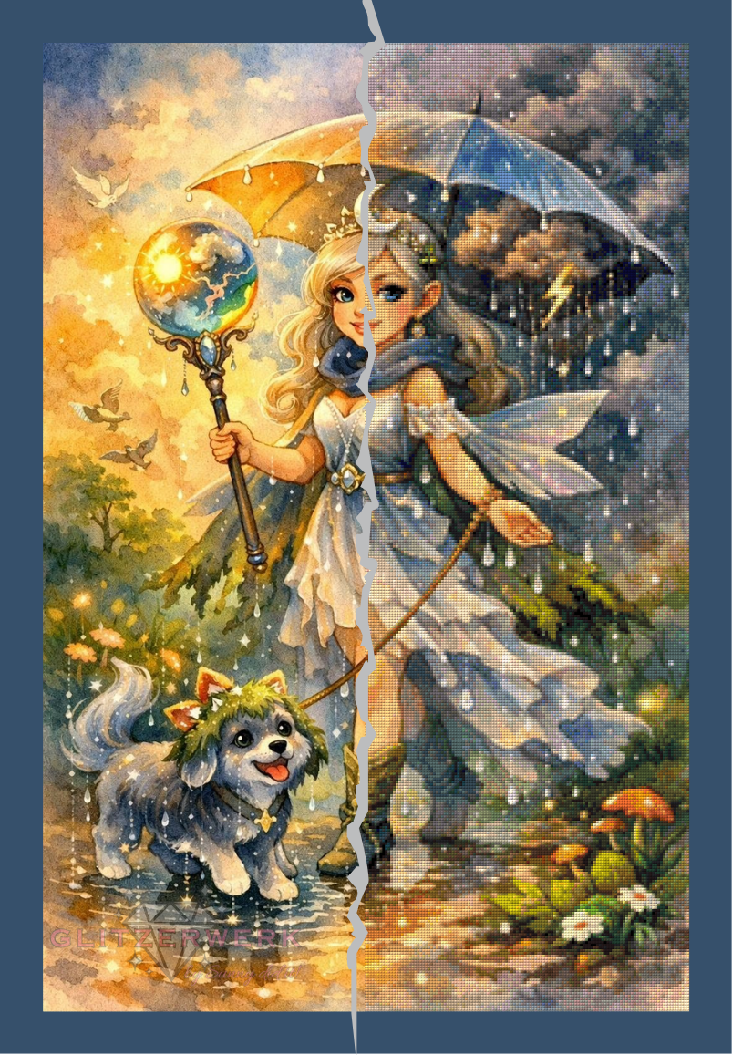 Wetterfee by Christa.fe KI 60x90cm 115 Farben