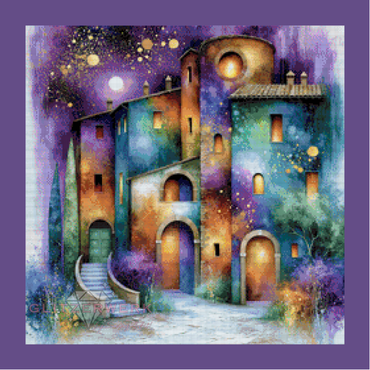 Dorf der Farben by Marli Forst 60x60cm 120 Farben