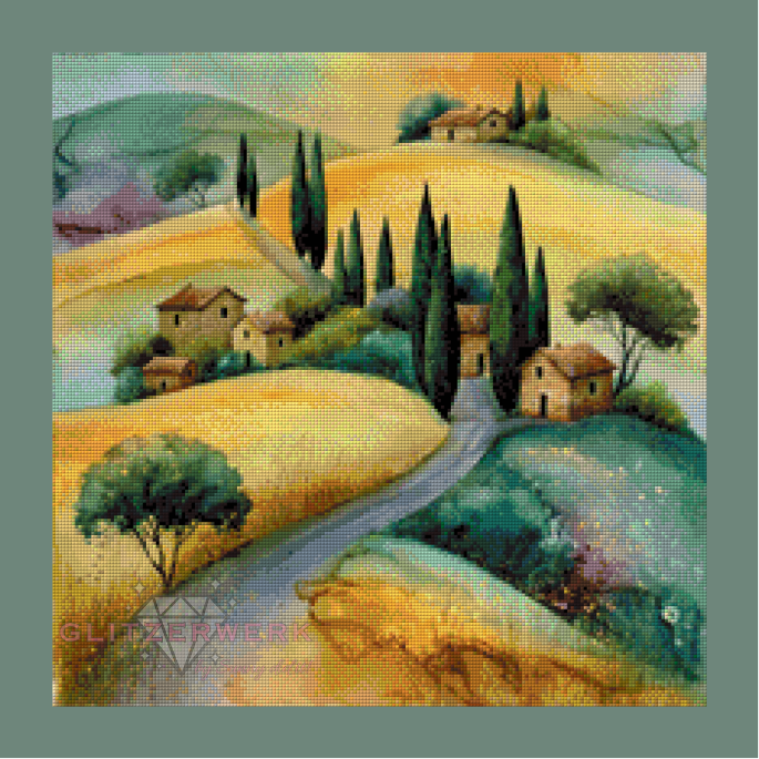 Goldene Hügel by Marli Forst 50x50cm 95 Farben
