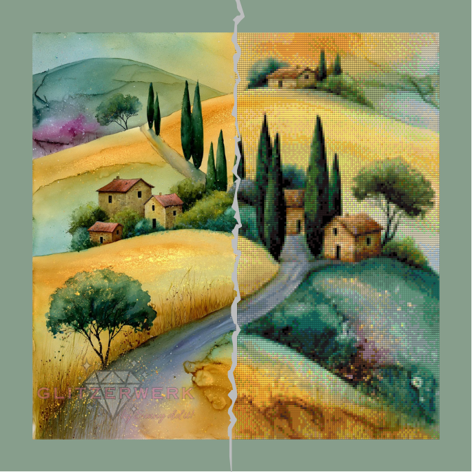 Goldene Hügel by Marli Forst 50x50cm 95 Farben