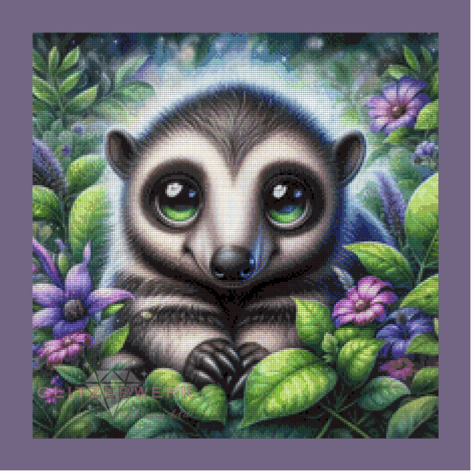 Das geheimnisvolle Gartenkind by Teddy's Kreativchaos 50x50cm 95 Farben