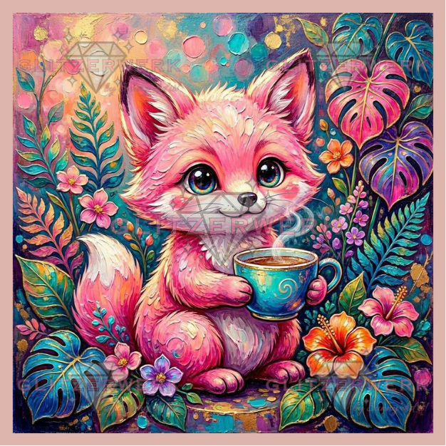 Teestunde by Teddy's Kreativchaos 60x60cm 125 Farben