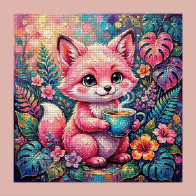 Teestunde by Teddy's Kreativchaos 60x60cm 125 Farben