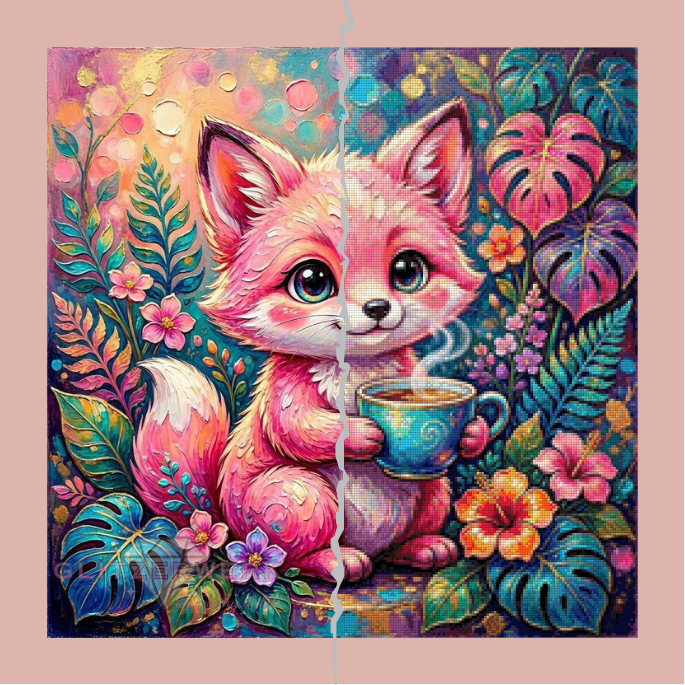 Teestunde by Teddy's Kreativchaos 60x60cm 125 Farben