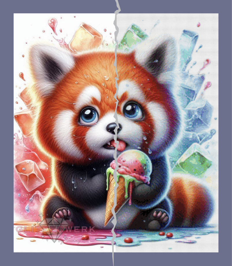 Eiszeit by Teddy's Kreativchaos 60x70cm 120 Farben