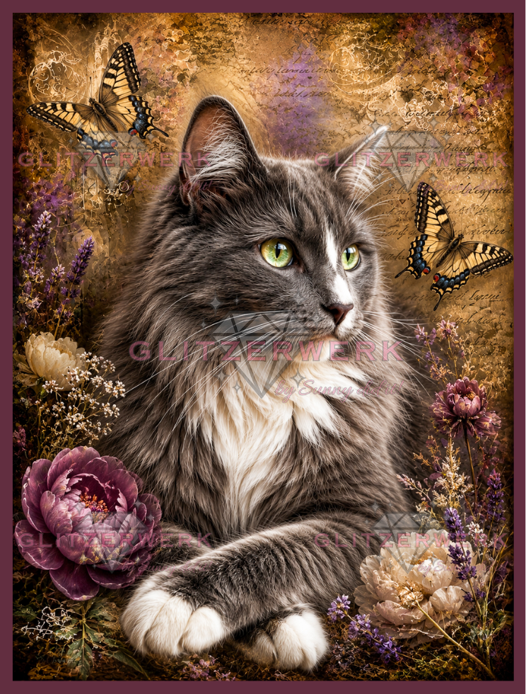 Floras Geheimnis by Kaira AI Art 60x80cm 95 Farben