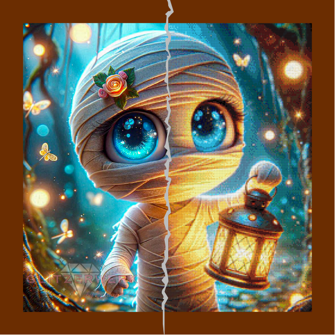 Laternenlicht der Mumie by Lexxy.ai 60x60cm 115 Farben