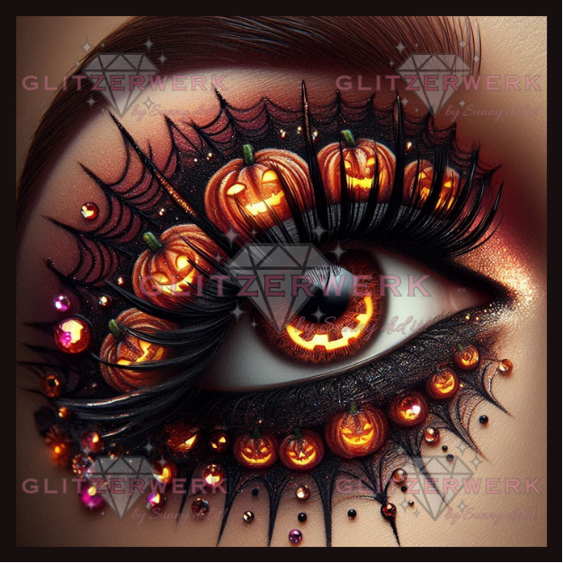 Halloween Eye by Sandra's KI Designs 60x60cm 90 Farben