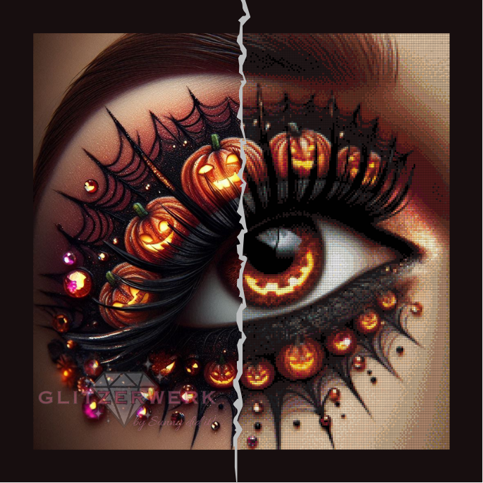 Halloween Eye by Sandra's KI Designs 60x60cm 90 Farben