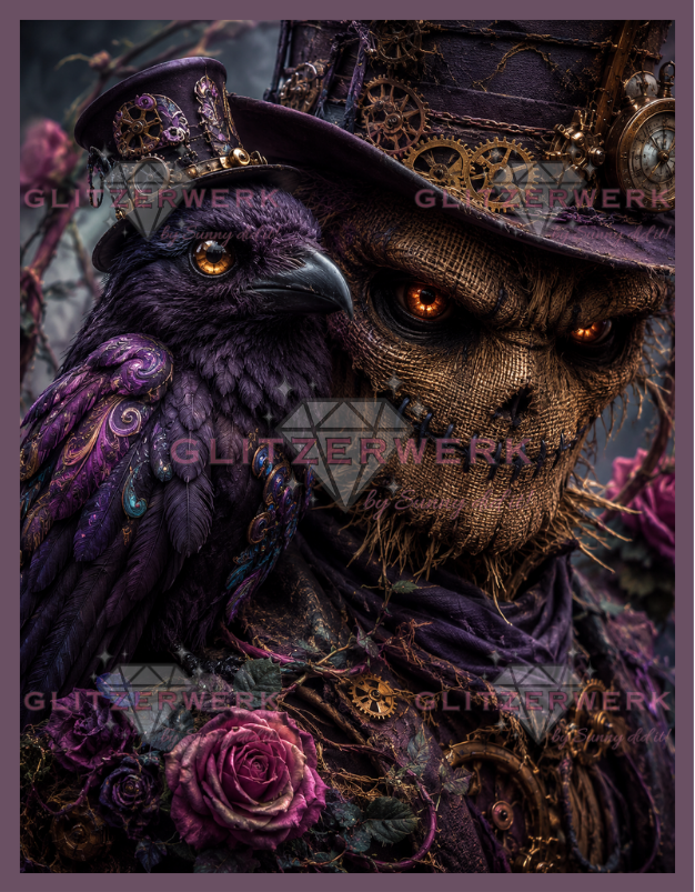 Halloween Friends by nerdylovelythings 50x65cm 70 Farben