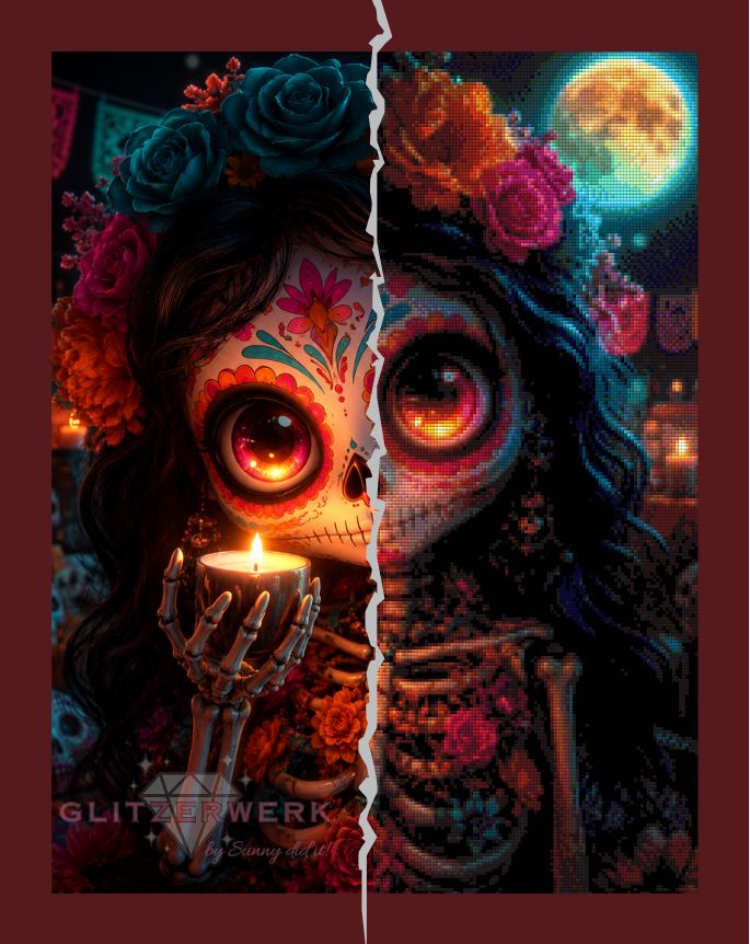 Light de los Muertos by nerdylovelythings 50x65cm 90 Farben