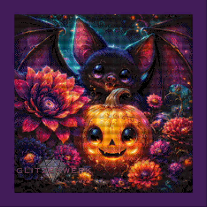 Happy Halloween Night by nerdylovelythings 50x50cm 90 Farben