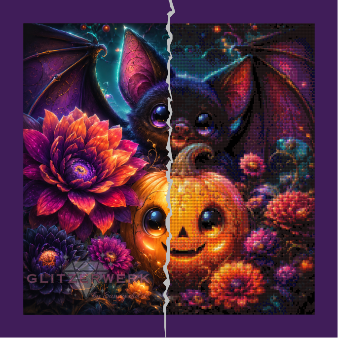 Happy Halloween Night by nerdylovelythings 50x50cm 90 Farben