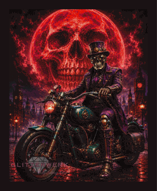 Skull Moon by Glitzerzwerk 60x75cm 100 Farben