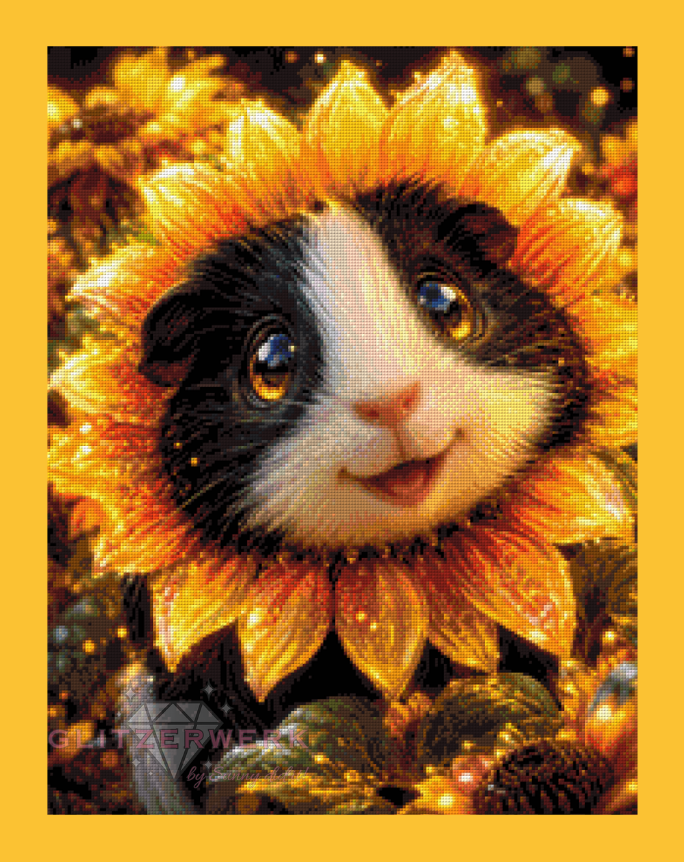 Sonnenschweinchen by nerdylovelythings 50x65cm 95 Farben