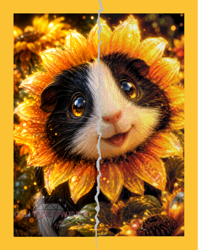Sonnenschweinchen by nerdylovelythings 50x65cm 95 Farben