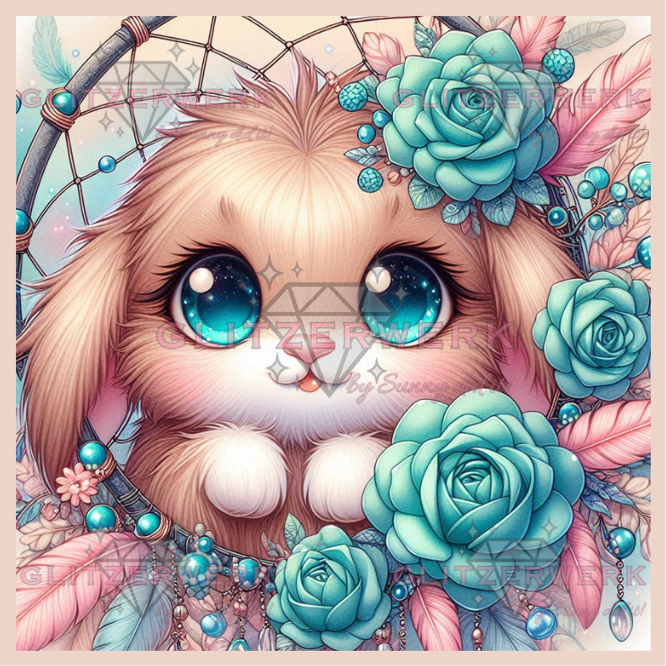 Traumhäschen by Silvia-ki 50x50cm 100 Farben
