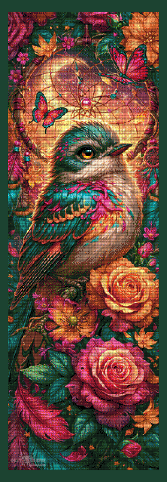 Full FairyDust Dreaming Bird by Sweet_Loco_AI 50x150cm 60 Farben