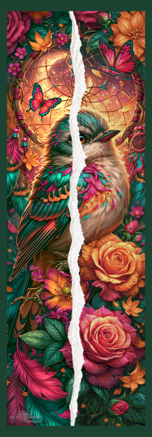 Full FairyDust Dreaming Bird by Sweet_Loco_AI 50x150cm 60 Farben