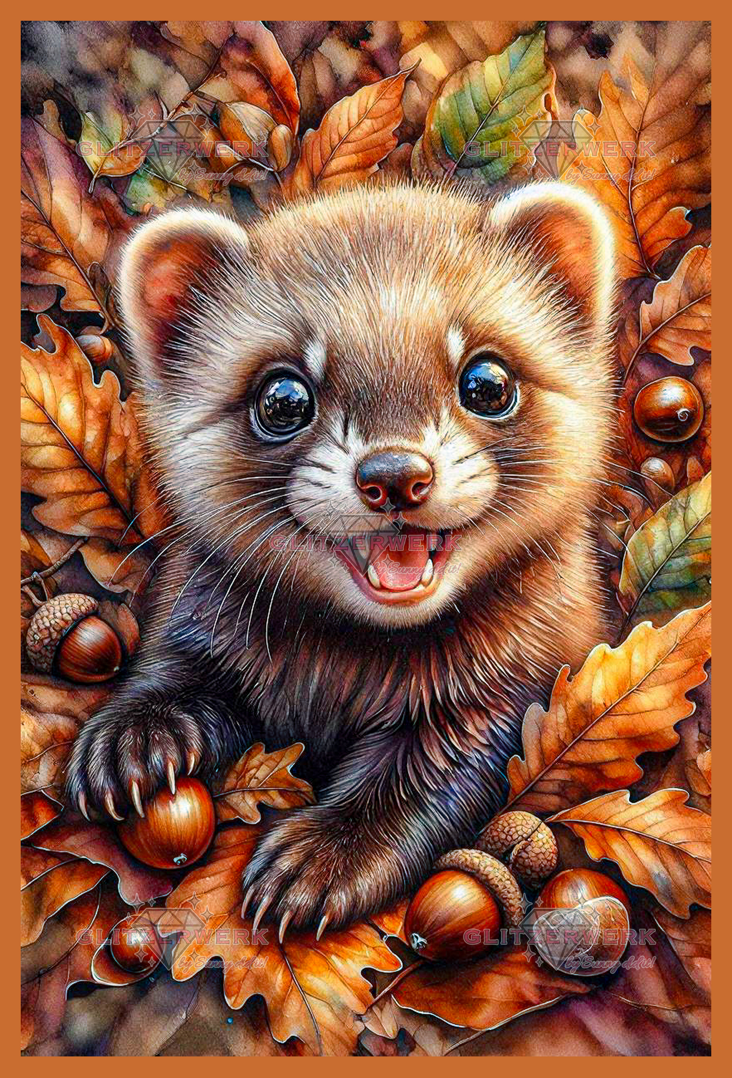 Frettchen by Teddy's Kreativchaos 50x75cm 115 Farben