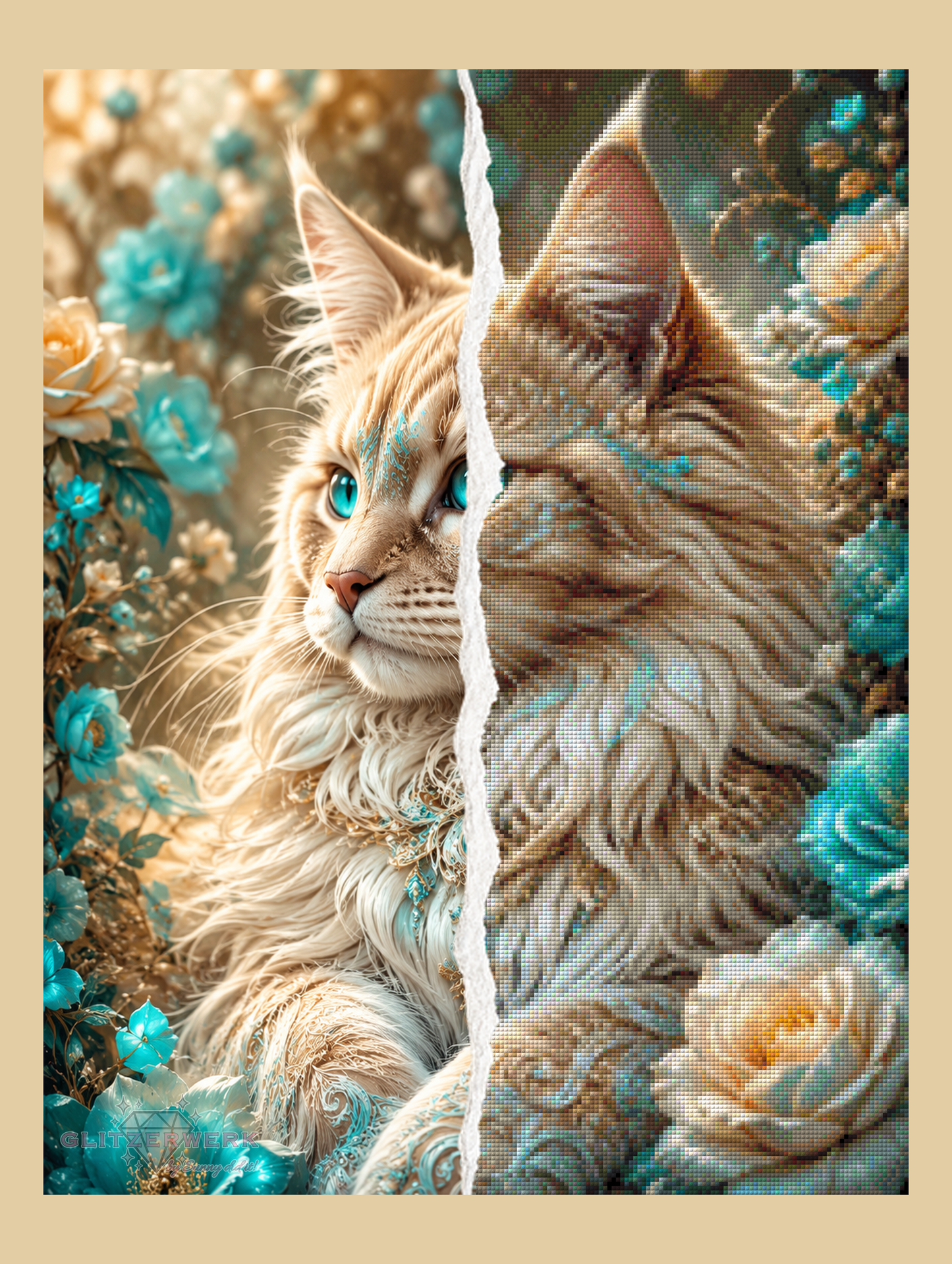 Rose Guardian by nerdylovelythings 50x65cm 110 Farben