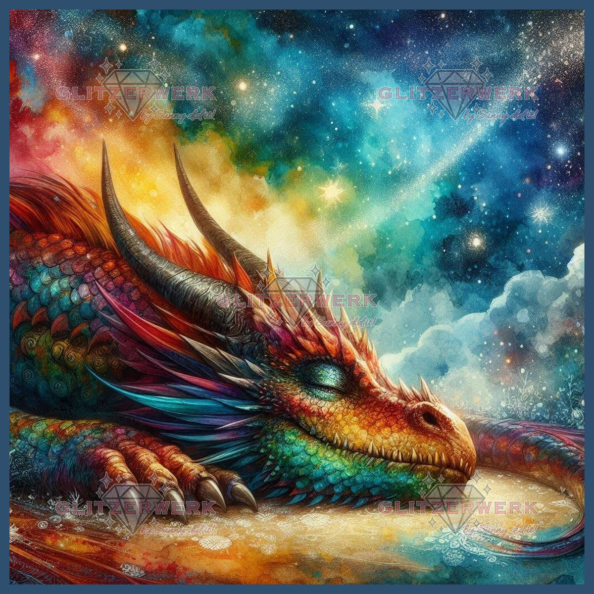 Star Guardian by Christa.fe KI 90x90cm 190 Farben