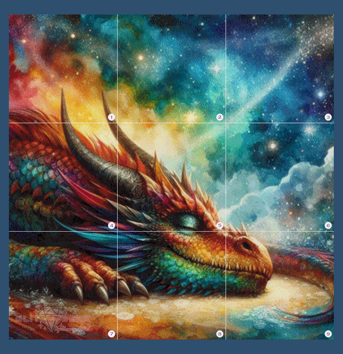 Star Guardian by Christa.fe KI 90x90cm 190 Farben