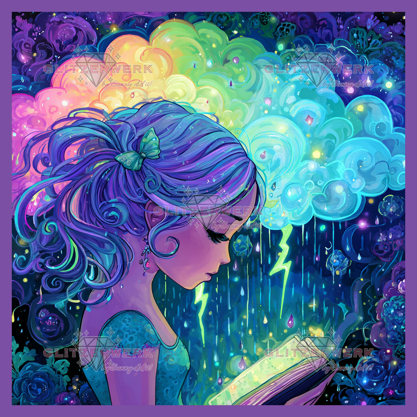 Storm of Imagination by Shiny Unicorn Ai 50x50cm 115 Farben