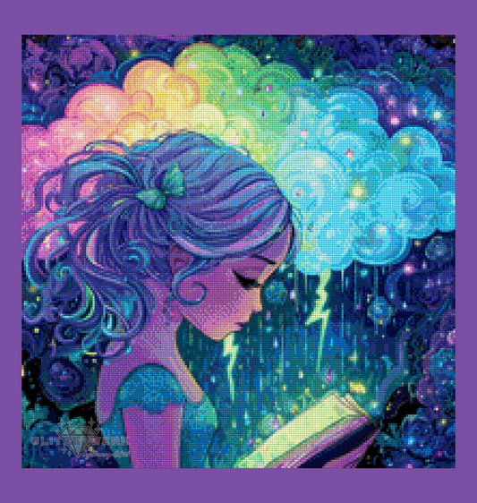 Storm of Imagination by Shiny Unicorn Ai 50x50cm 115 Farben