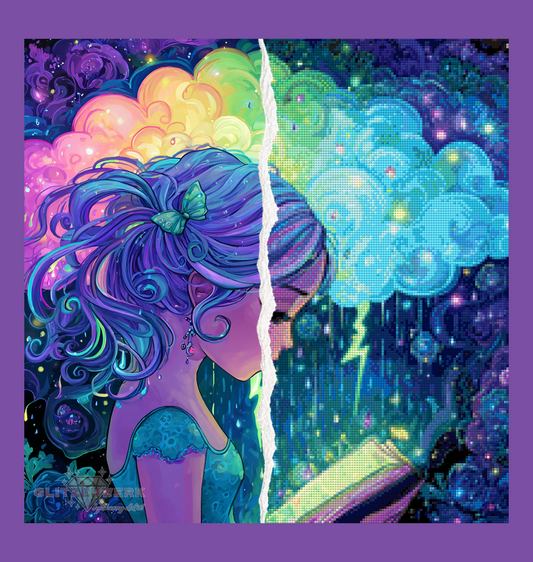 Storm of Imagination by Shiny Unicorn Ai 50x50cm 115 Farben