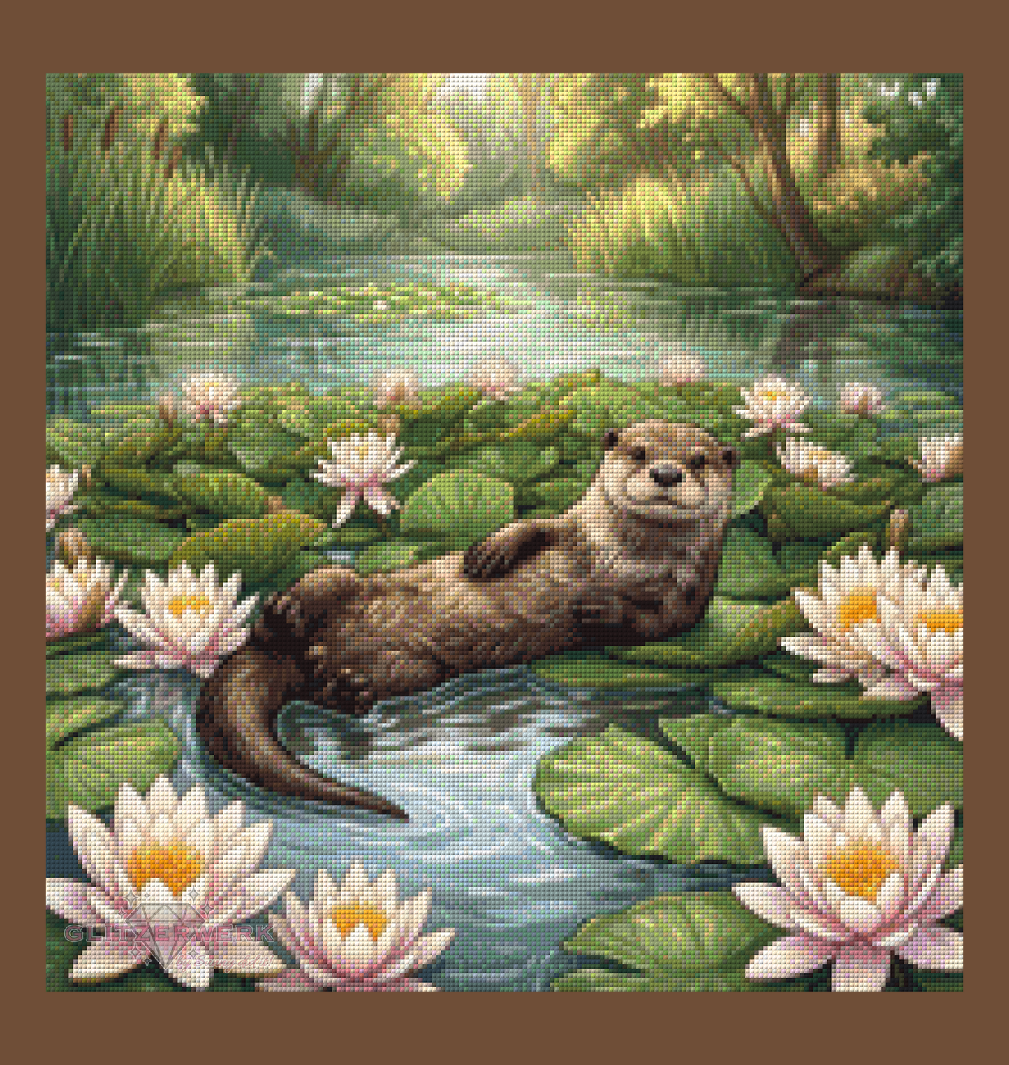 Seerosentraum by Silvia-ki 50x50cm 110 Farben