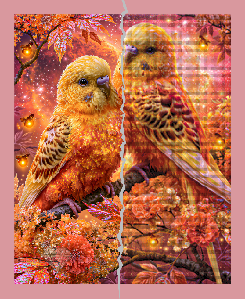 Goldener Herbstzauber by Funkelreich 60x75cm 95 Farben